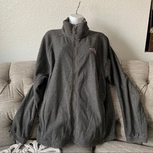Men’s north face zip up jacket large
